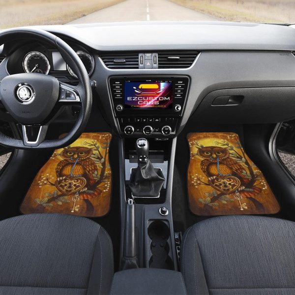 owl with key car floor mats custom owl car accessories sx1ne