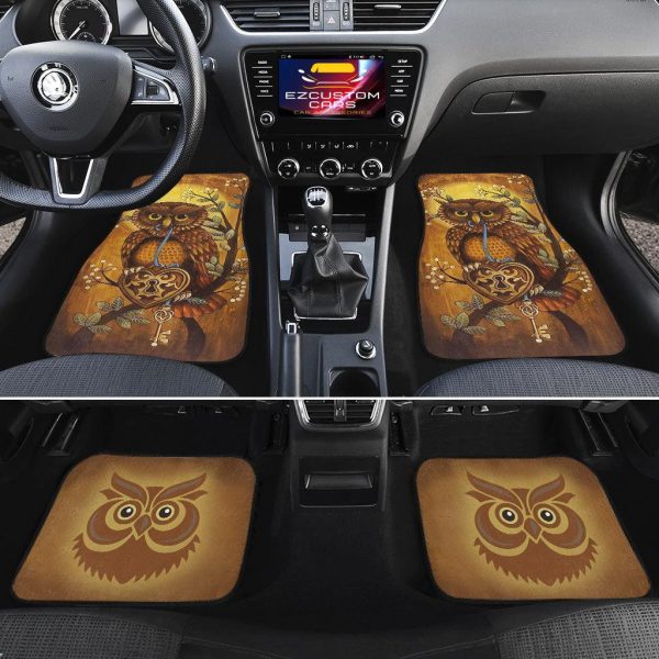 owl with key car floor mats custom owl car accessories titom