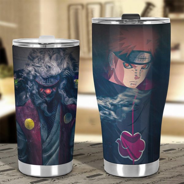 pain and jiraiya stainless steel tumbler naruto f6vfz