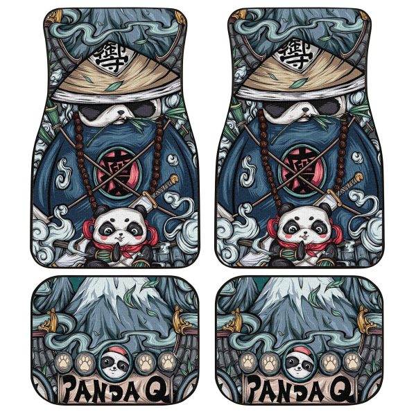 Panda Artwork Car Seat Covers