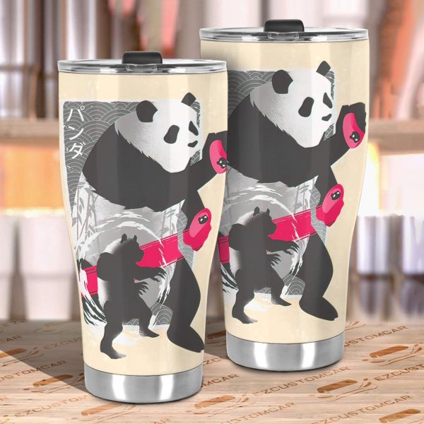 panda car tumblers cup custom jujutsu kaisen anime car accessories jqa7w