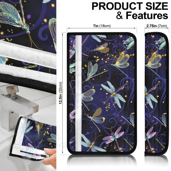 pattern dragonfly seat belt covers custom dragonfly car accessories qfltp