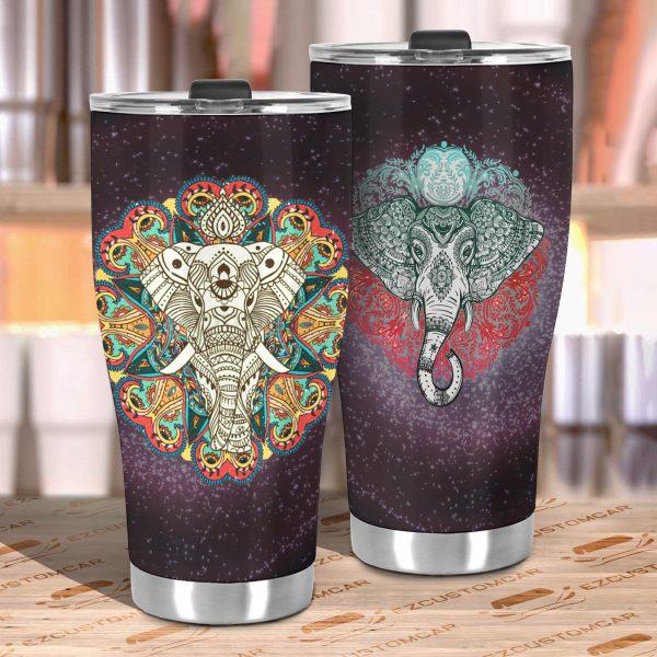 pattern elephant car tumbler cup custom elephant car accessories dqlkp
