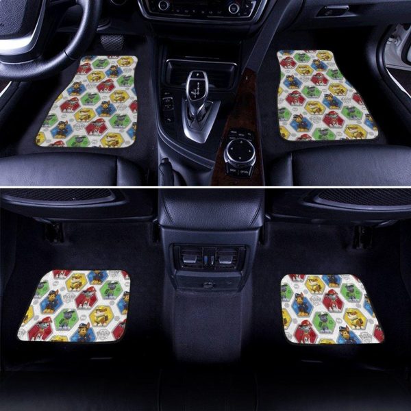 paw patrol pattern car floor mats ololm