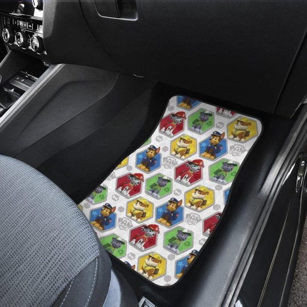 paw patrol pattern car floor mats ppsqn
