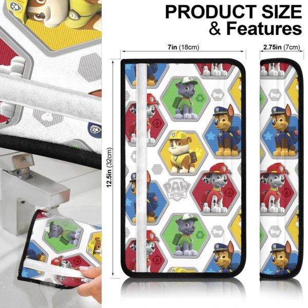 paw patrol pattern custom seat belt covers otfvm