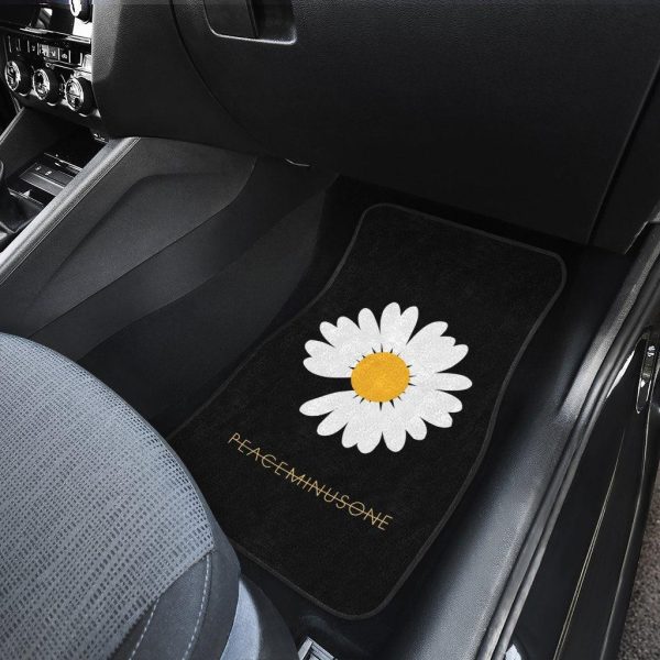 peaceminusone daisy flower car floor mats ouc88