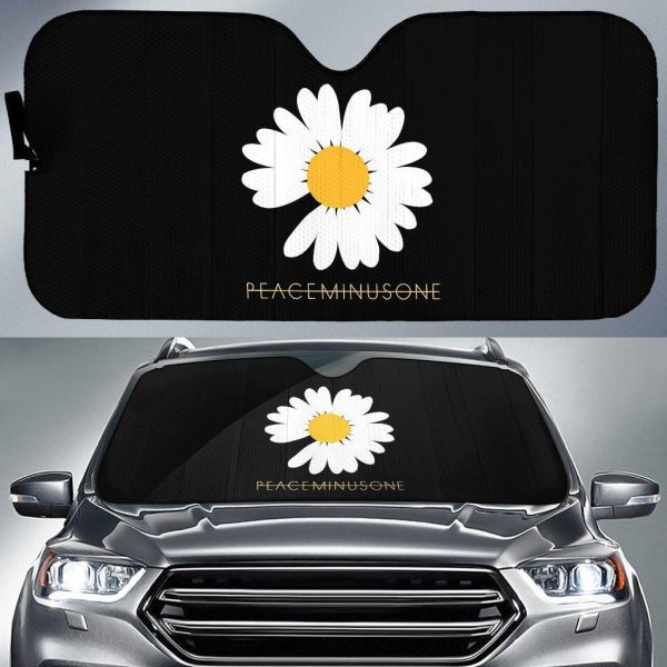 Peaceminusone Daisy Flower Car Sun Shade