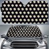 Peaceminusone Daisy Flowers Pattern Car Sun Shade