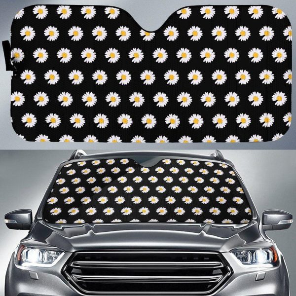 Peaceminusone Daisy Flowers Pattern Car Seat Covers