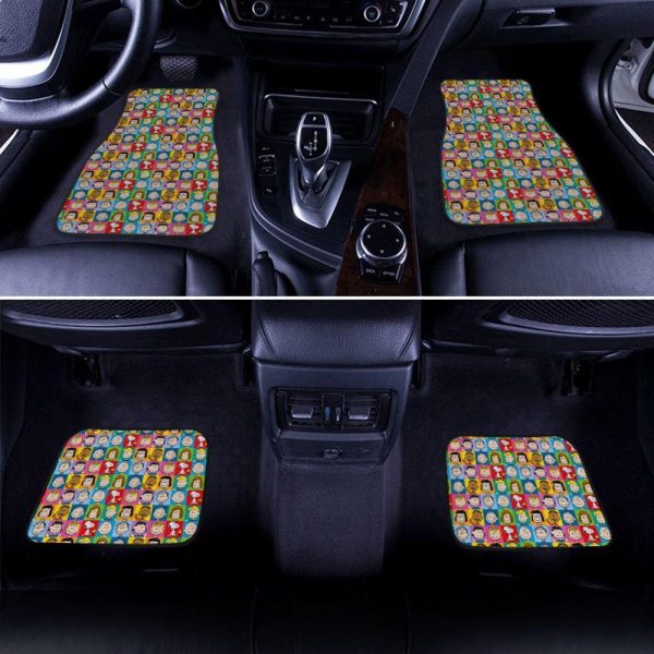 peanuts back to school pattern car floor mats y7oxb