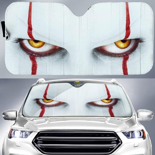 Pennywise It Halloween Horror Movies Gift Custom Car Windshield Sun Shades