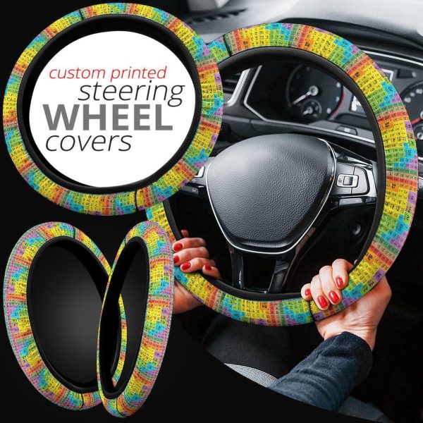 periodic table of elements anime steering wheel cover 10szs