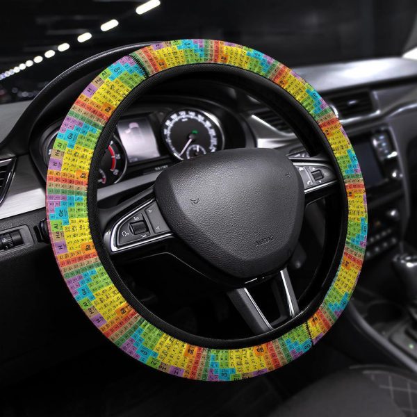 Periodic Table of Elements Anime Steering Wheel Cover Periodic Table of Elements Anime Steering Wheel Cover