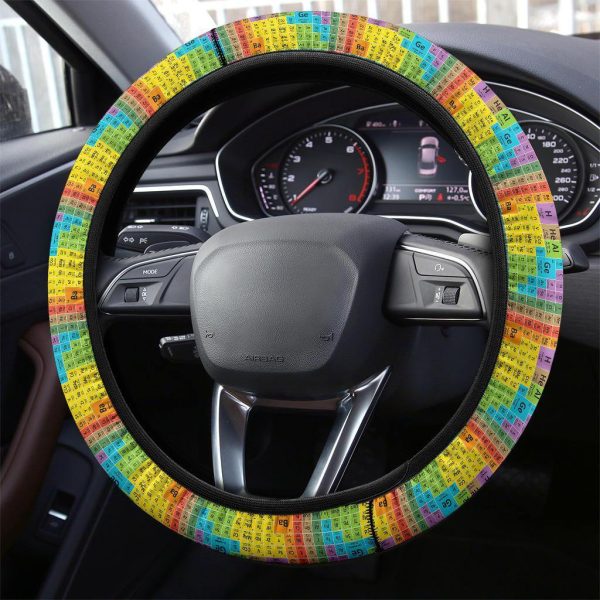 periodic table of elements anime steering wheel cover capd0