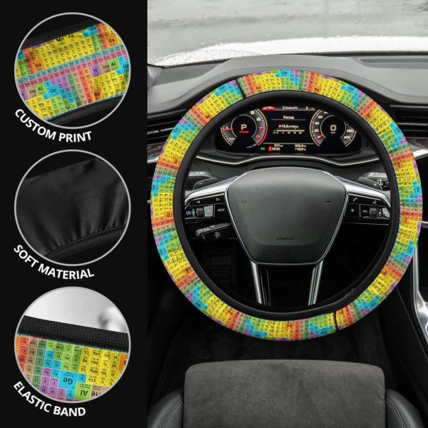 periodic table of elements anime steering wheel cover rbbsz