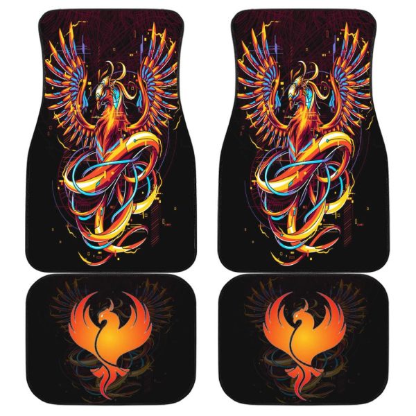 Phoenix Mythical Creatures Car Floor Mats Custom Mythical Creatures Car Accessories
