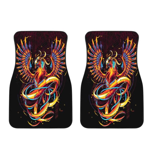 Phoenix Mythical Creatures Car Floor Mats Custom Mythical Creatures Car Accessories