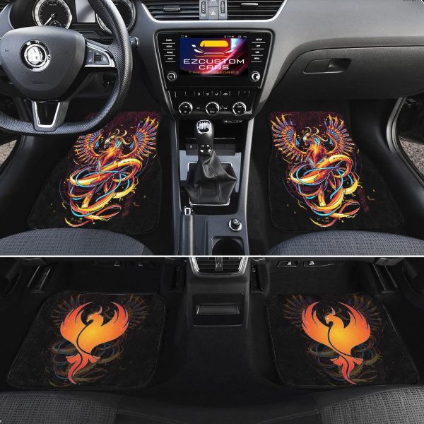phoenix mythical creatures car floor mats custom mythical creatures car accessories bkvvw