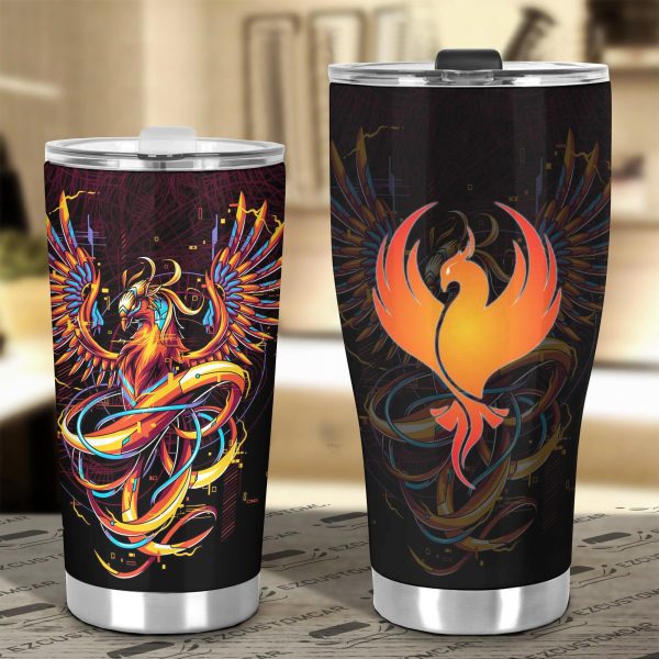 phoenix mythical creatures car tumbler cup custom mythical creatures car accessories n3y2y