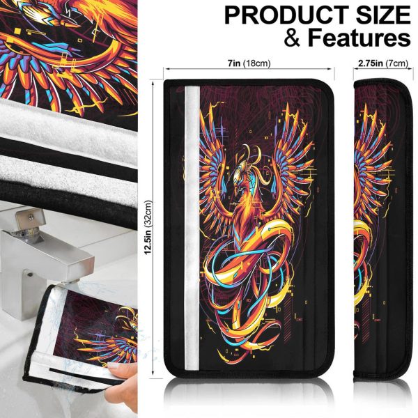 phoenix mythical creatures seat belt covers custom mythical creatures car accessories 4bozl