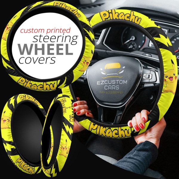 pikachu pokemon anime steering wheel cover x9qty