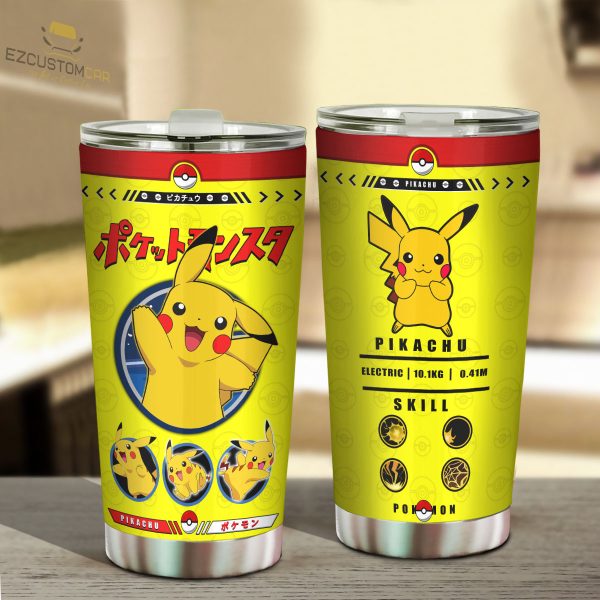 Pikachu Travel Mug – Ideal Tumbler for Your Pokemon Collections