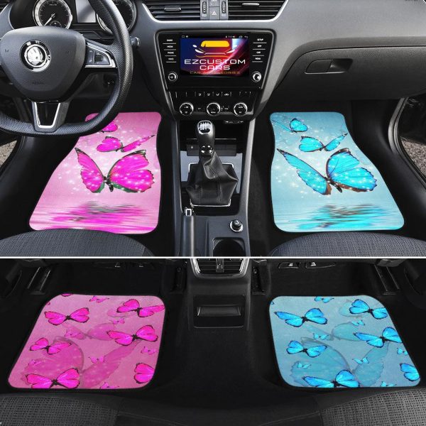pink blue butterfly car floor mats custom butterfly car accessories biuyy