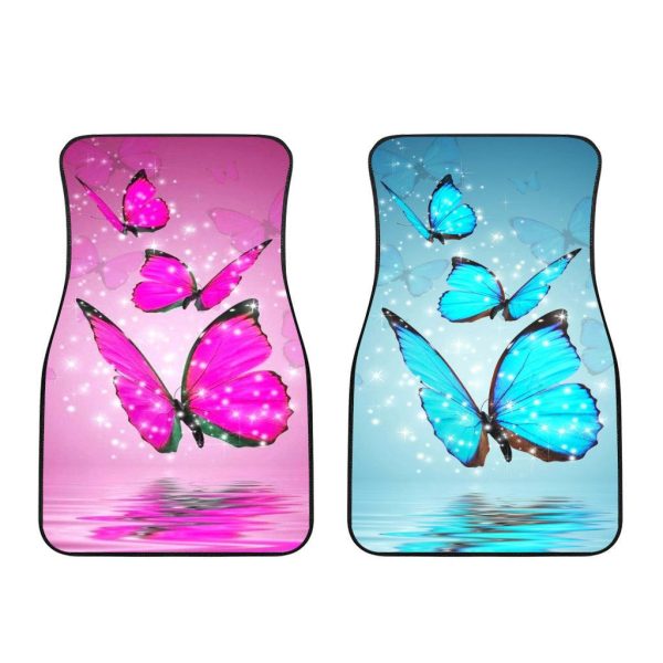 pink blue butterfly car floor mats custom butterfly car accessories ri47a