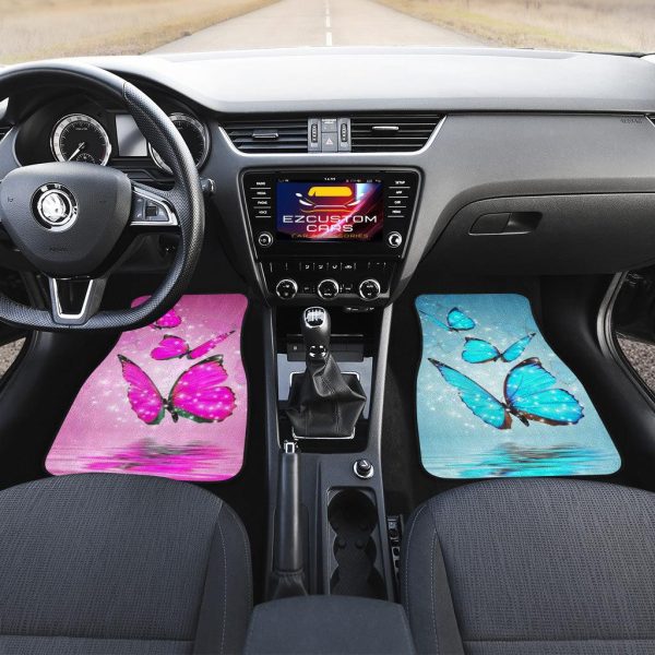 pink blue butterfly car floor mats custom butterfly car accessories zpi0b