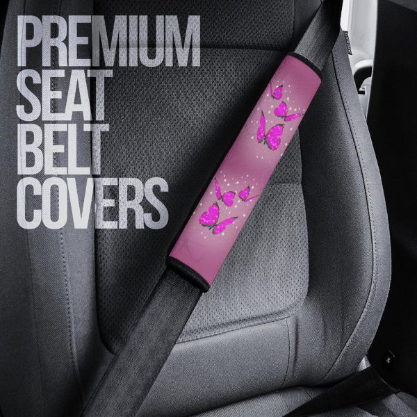 pink butterfly seat belt covers custom butterfly car accessories 6pitj