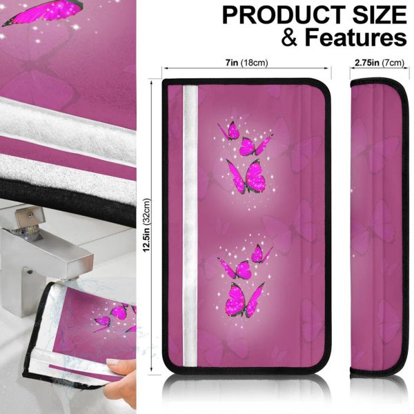 pink butterfly seat belt covers custom butterfly car accessories dk9sw
