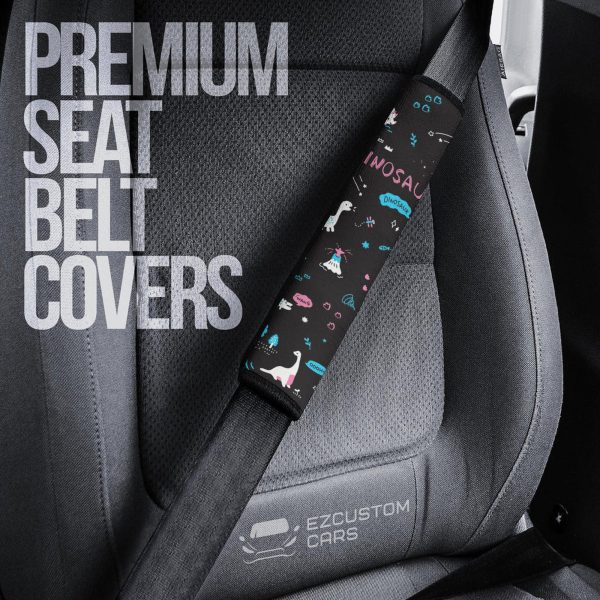 pink dinosaurs seat belt covers car accessories fryju