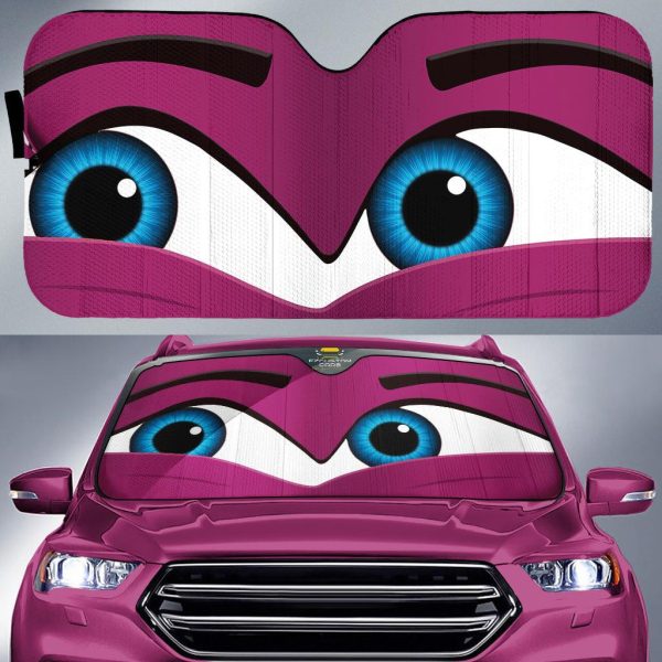 playful eyes cartoon car sunshade fdt64