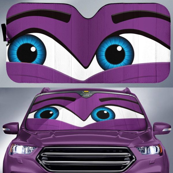 playful eyes cartoon car sunshade jy6tb