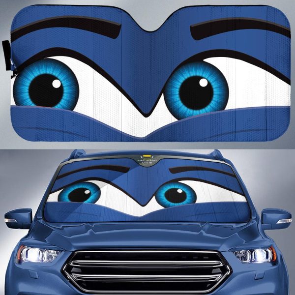 playful eyes cartoon car sunshade zsubi