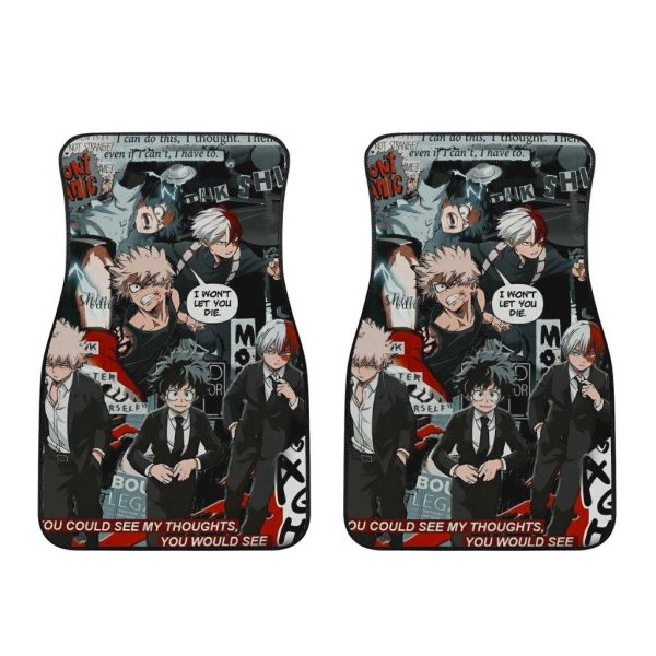 plus ultra car floor mats anime my hero academia cynpz