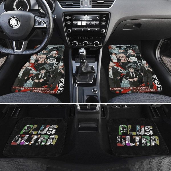 plus ultra car floor mats anime my hero academia ljsyx
