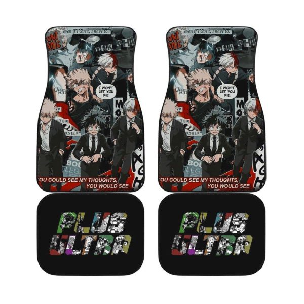 Plus Ultra Car Floor Mats  My Hero Academia Anime Car Accessories