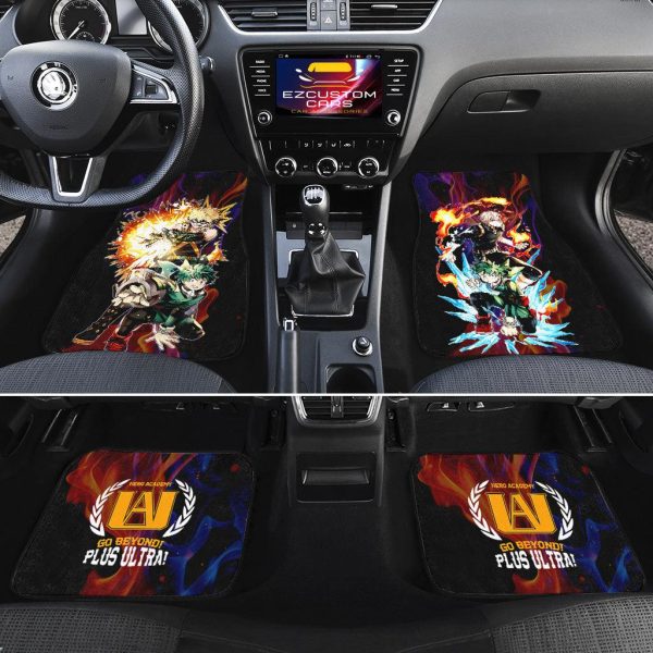 plus ultra car floor mats my hero academia anime car accessories wlhzu