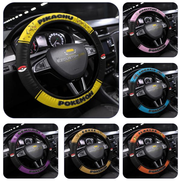 Pokemon Anime Steering Wheel Cover – Universal Fit (15 Inch) Pokemon Anime Steering Wheel Cover – Universal Fit (15 Inch)