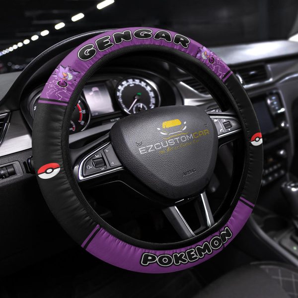 pokemon anime steering wheel cover universal fit 15 inch nez0g