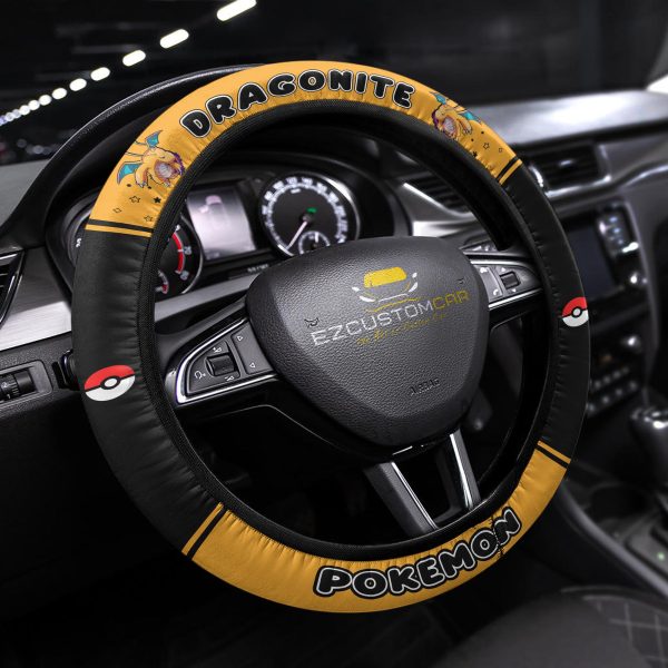 pokemon anime steering wheel cover universal fit 15 inch qjpkn