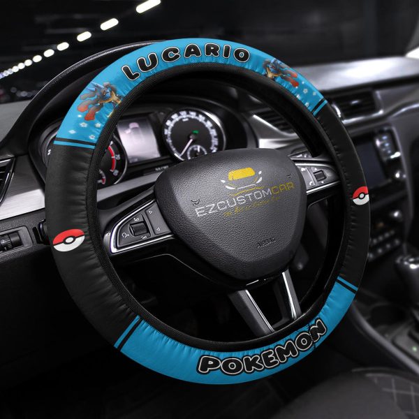 pokemon anime steering wheel cover universal fit 15 inch scz29