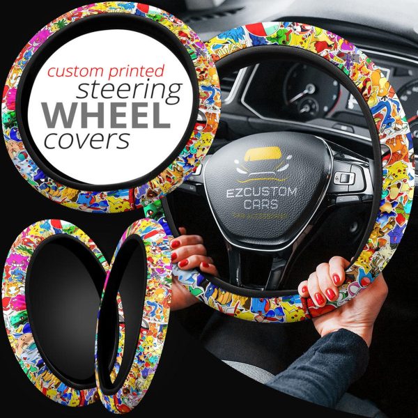 pokemon anime steering wheel cover 95eae