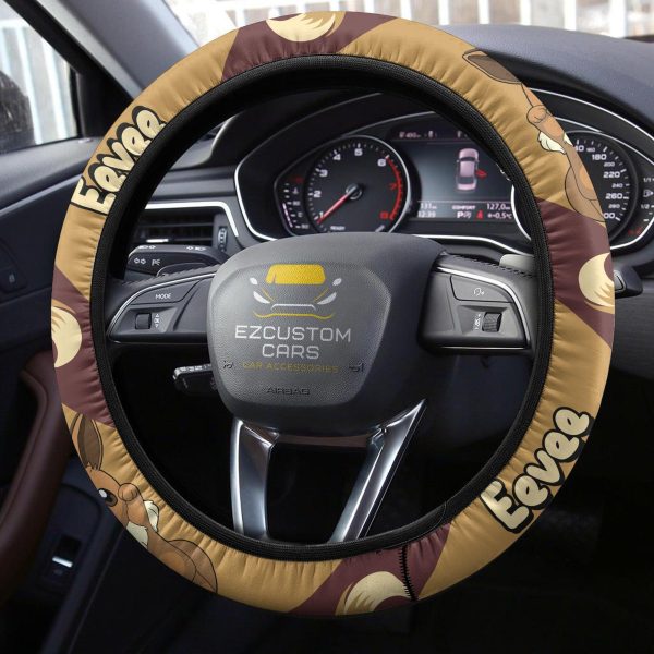 pokemon anime steering wheel cover eevee nqbsd