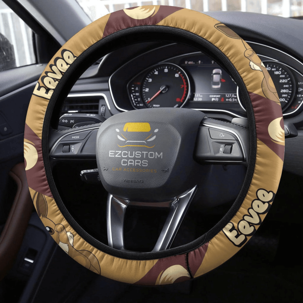 pokemon anime steering wheel cover eevee p8tl6