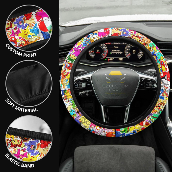 pokemon anime steering wheel cover eh6vg