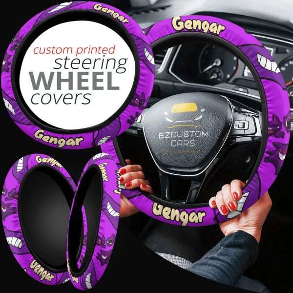 pokemon anime steering wheel cover gengar n115j