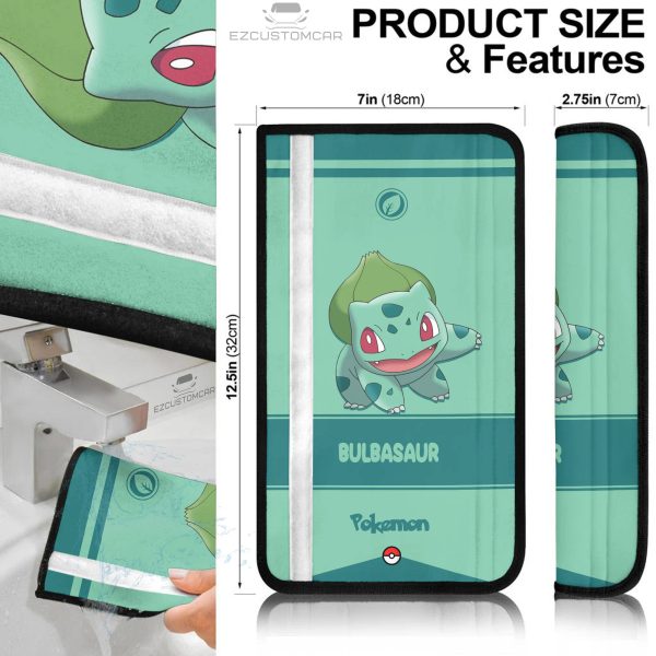 pokemon bulbasaur seat belt covers fgrtc